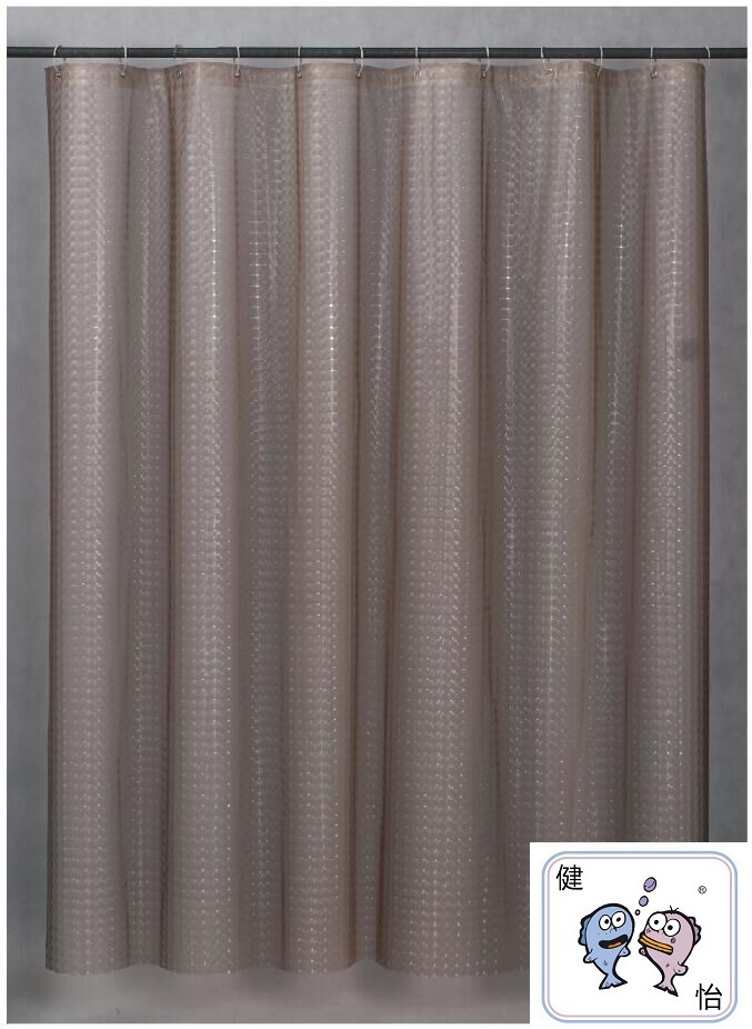 Bathroom small curtain Bathroom bath off waterproof mould mantra thickening perforation - free 3 d cat eye