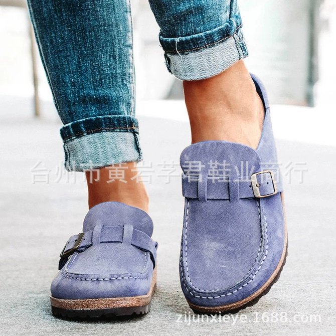 Sandals Baotou Wear Belt Buckle Slipper Women's CrossBorder Large Size Leisure Slippers Foreign Trade Women's Shoes