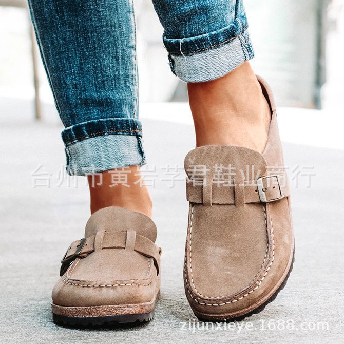 Sandals Baotou Wear Belt Buckle Slipper Women's CrossBorder Large Size Leisure Slippers Foreign Trade Women's Shoes