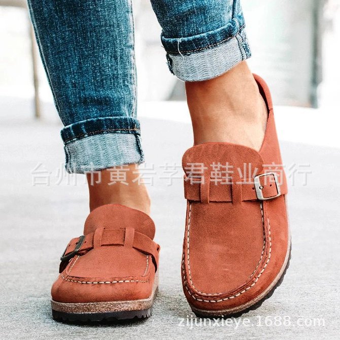 Sandals Baotou Wear Belt Buckle Slipper Women's CrossBorder Large Size Leisure Slippers Foreign Trade Women's Shoes
