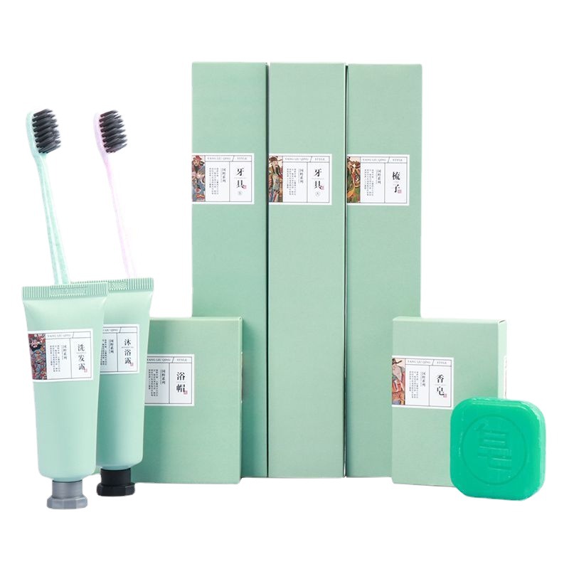 Hotel Disposable Supplies Toiletry Set B &amp; B Hotel Toothbrush Toothpaste Soft Hair Home Hospitality