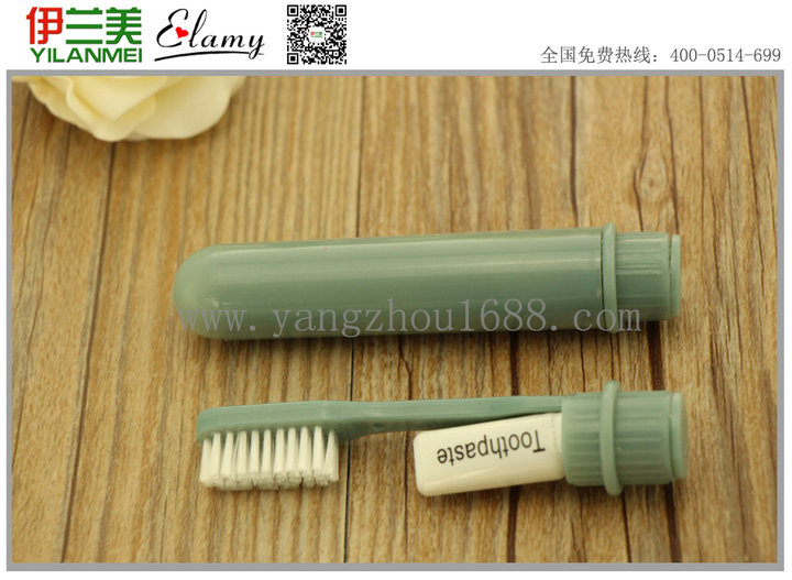Disposable Toothbrush Toothpaste 2-in-1 Tooth-Cleaners Set Hotel Disposable Supplies Set Factory Direct Sales