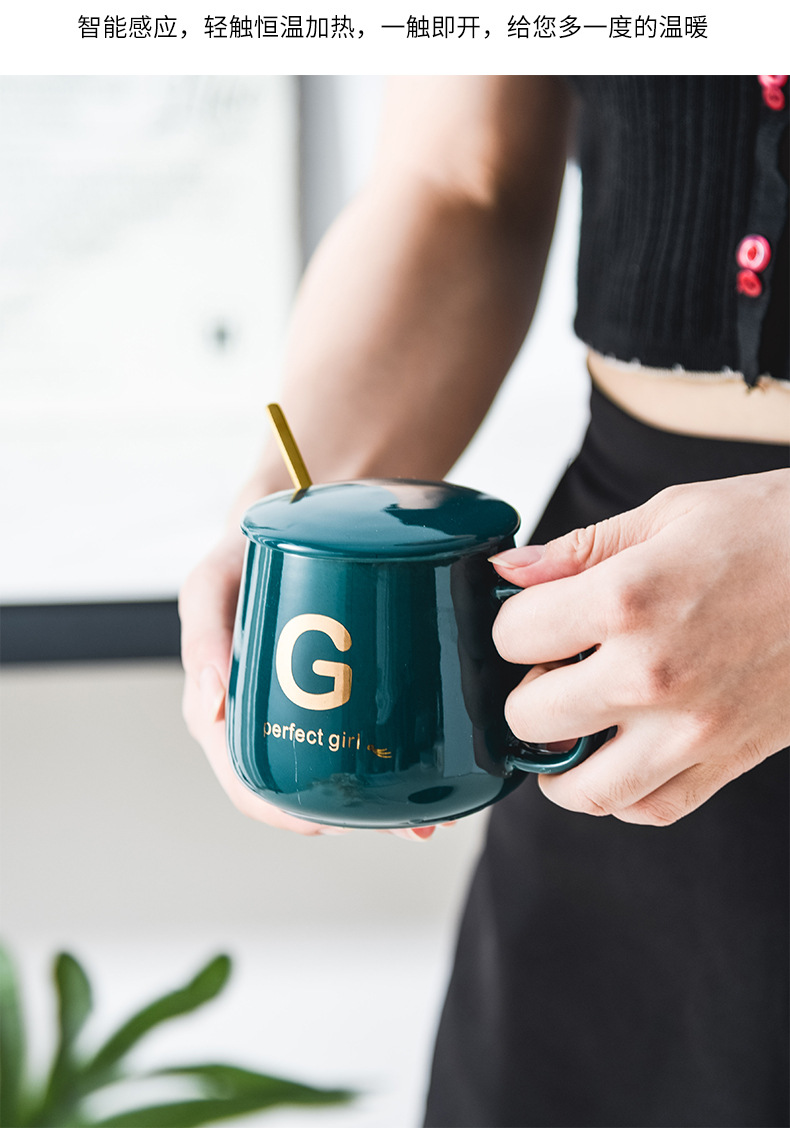 Ceramic Thermos Mug 55 Degrees Thermal Cup Warm Cup Creative Heating Coaster Hot Coffee Milk Logo Ceramic Thermos Mug 55 Degrees Thermal Cup Warm Cup Creative Heating Coaster Hot Coffee Milk Logo