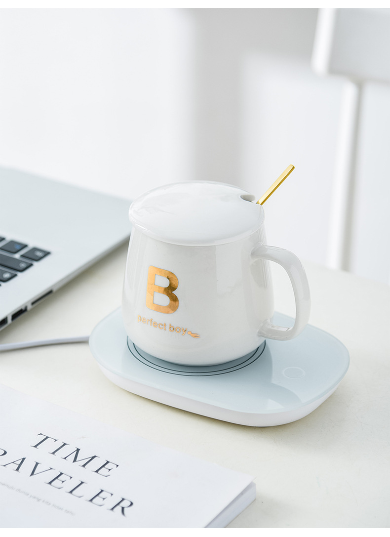 Ceramic Thermos Mug 55 Degrees Thermal Cup Warm Cup Creative Heating Coaster Hot Coffee Milk Logo Ceramic Thermos Mug 55 Degrees Thermal Cup Warm Cup Creative Heating Coaster Hot Coffee Milk Logo