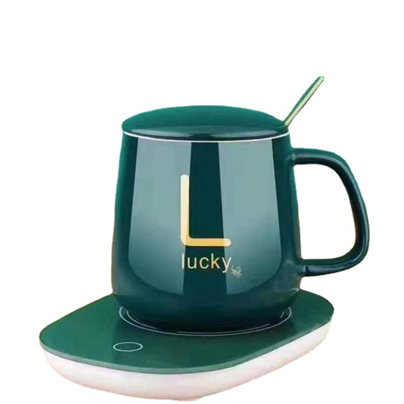 55 ℃ Warm Thermal Cup Automatic Insulation Heating Coaster Milk Mug Cup Ceramic Water Cup Coffee Cup