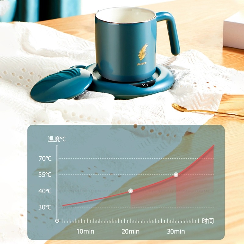 Warm Cup Heating Cup Hot Milk Gadgets Heater Milk Cup Automatic Constant Temperature Cup Warm Coaster for a Girlfriend