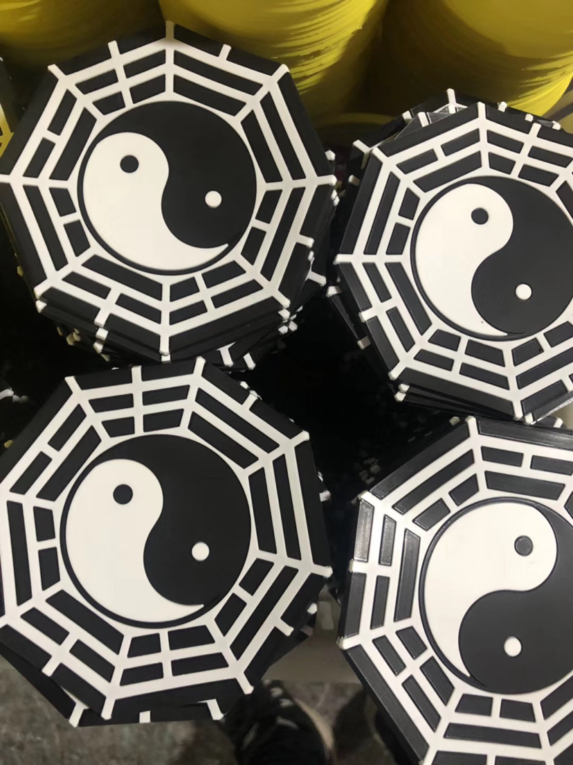 Coaster PVC Soft Rubber Creative Advertising Small Gift Factory Direct Sales Soft PVC Cup Mat Foreign Trade Quality Environmental Protection Material