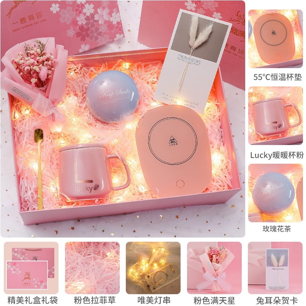 Gift Ceramic Mug Heating 55 Degrees Warm Cup Thermal Cup Gift Box Gift Cup Coffee Cup Insulated Coaster Gift Ceramic Mug Heating 55 Degrees Warm Cup Thermal Cup Gift Box Gift Cup Coffee Cup Insulated Coaster