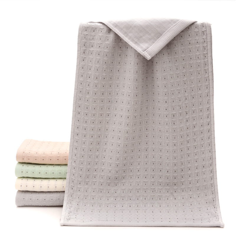 towel Cotton jacquard multi-layer towel custom processing soft super absorbent gift towel.