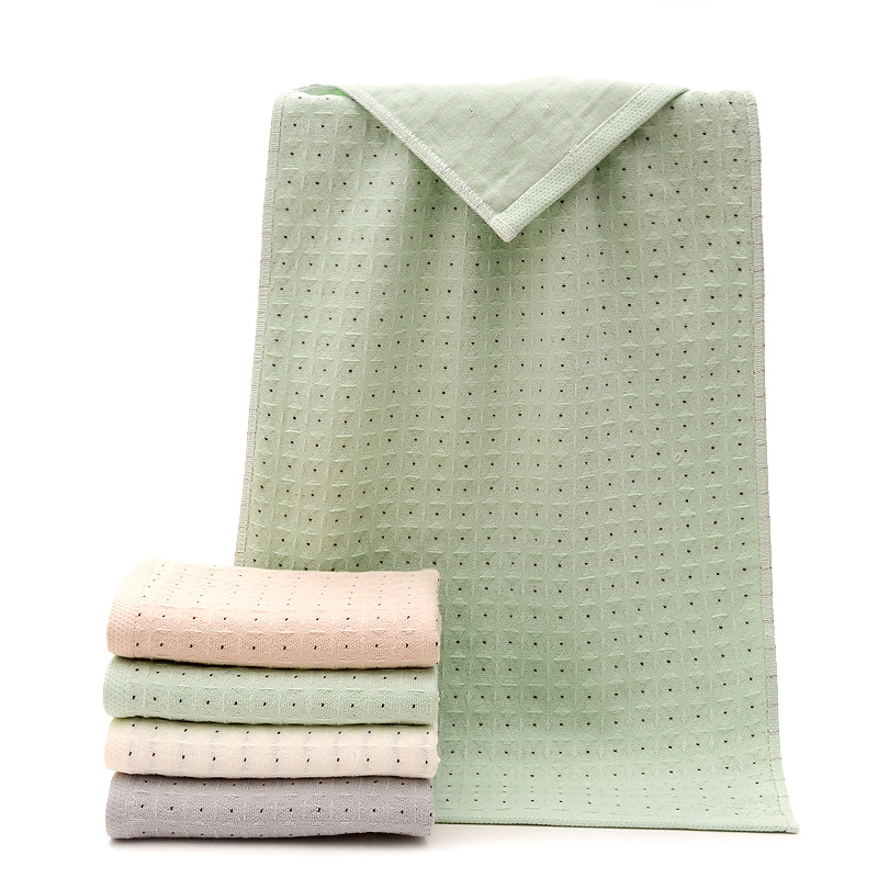 towel Cotton jacquard multi-layer towel custom processing soft super absorbent gift towel.