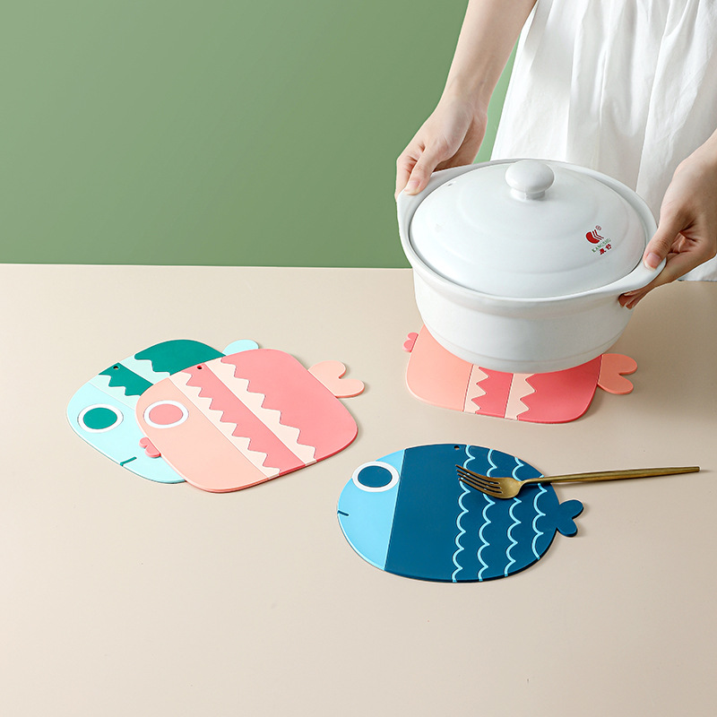 Creative Silicone Cup Mat Non-Slip Cute Teacup Mat Ins Style Nordic Coaster Heat Proof Mat High Temperature Resistant Home Coasters