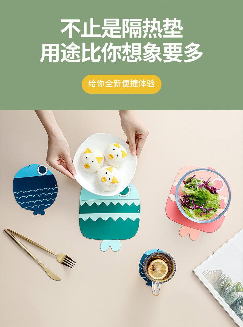 Creative Silicone Cup Mat Non-Slip Cute Teacup Mat Ins Style Nordic Coaster Heat Proof Mat High Temperature Resistant Home Coasters