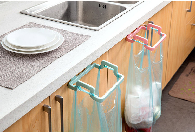 Kitchen can hang type cabinet door garbage rack door back type garbage bag storage rack plastic bag shelf Kitchen can hang type cabinet door garbage rack door back type garbage bag storage rack plastic bag shelf