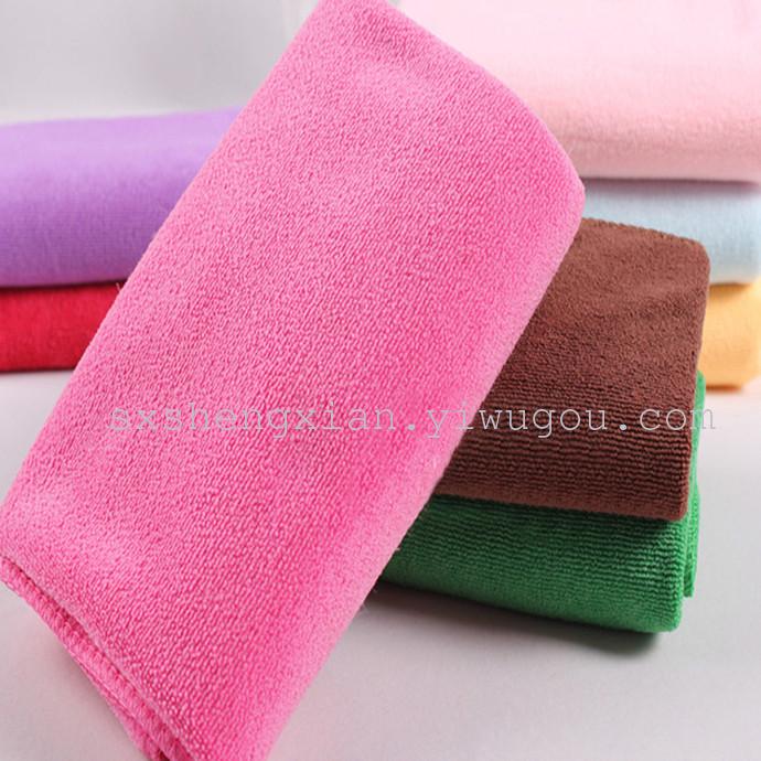 Microfiber towel warp knitting cloth to dry hair towel cleaning towel