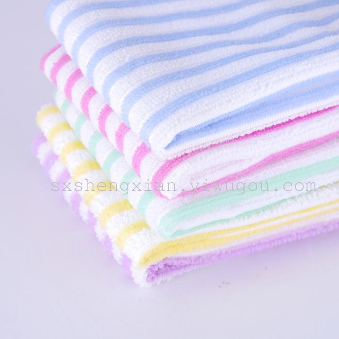 Microfiber towel warp knitting cloth to dry hair towel cleaning towel