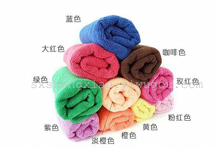 Microfiber towel warp knitting cloth to dry hair towel cleaning towel