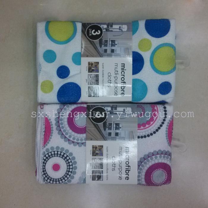 Microfiber towel warp knitting cloth to dry hair towel cleaning towel