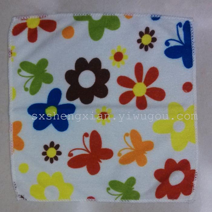 Microfiber towel warp knitting cloth to dry hair towel cleaning towel