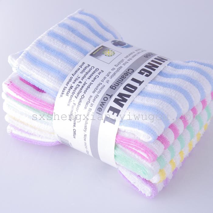 Microfiber towel warp knitting cloth to dry hair towel cleaning towel