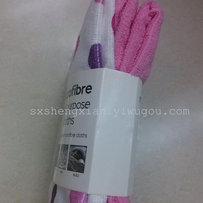 Microfiber towel warp knitting cloth to dry hair towel cleaning towel