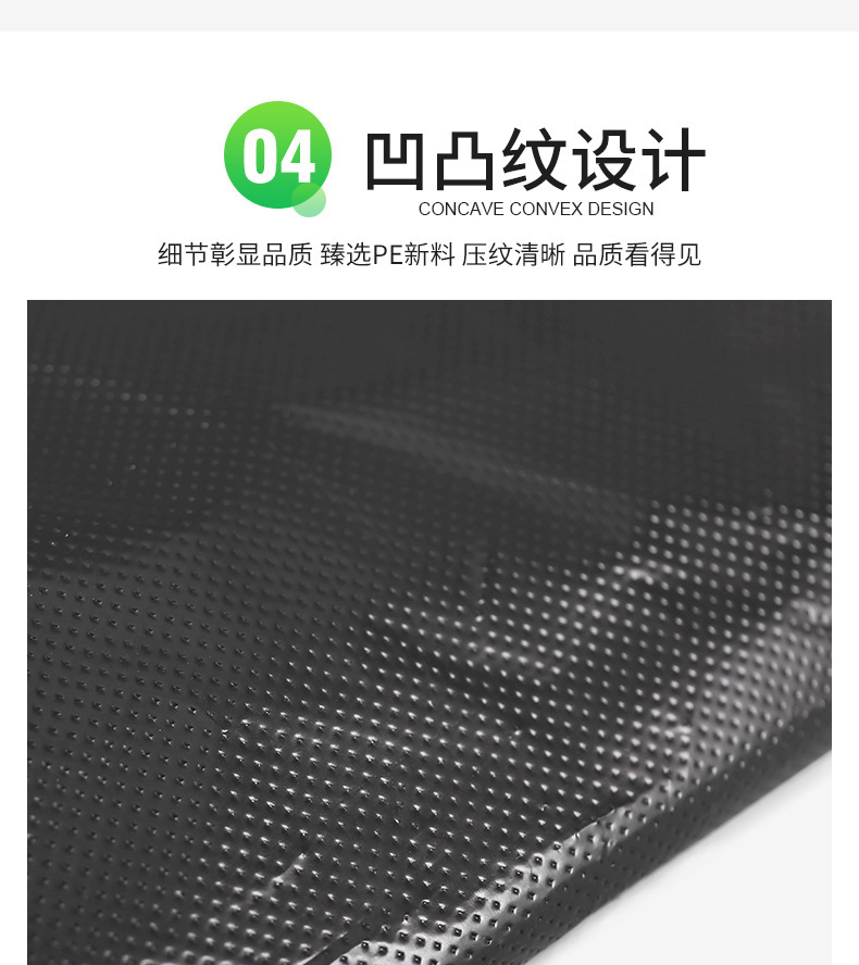 Disposable Large Garbage Bag Large Thickened Black Plastic Bag Hotel Property and Sanitation Flat Mouth Whole