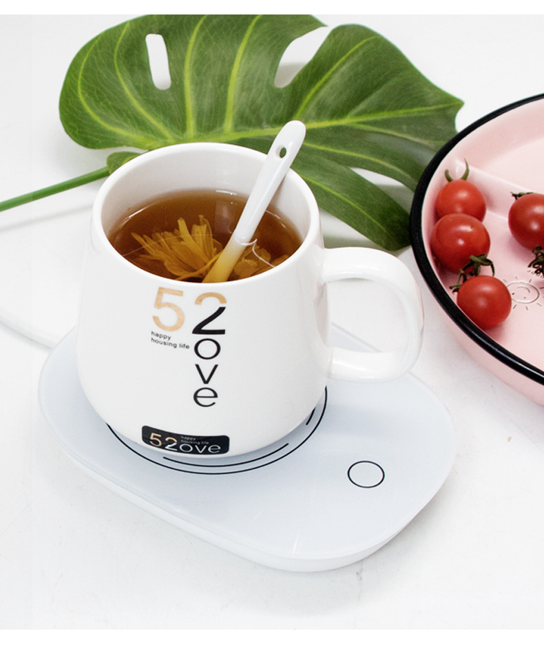Warm Cup 55 Degree Constant Temperature Cup Warm Coaster Ceramic Heating Coaster Hot Milk Constant Temperature Coaster