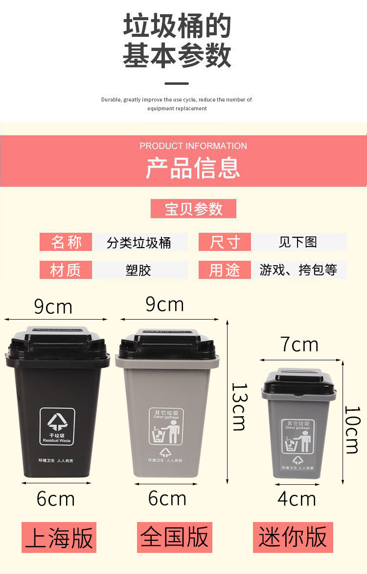 Tiktok Same Style Internet Celebrity Trash Can Bag Garbage Classification Crossbody Bag Fashion Creative Personalized Mini Men's and Women's Backpacks Tiktok Same Style Internet Celebrity Trash Can Bag Garbage Classification Crossbody Bag Fashion Creative Personalized Mini Men's and Women's Backpacks