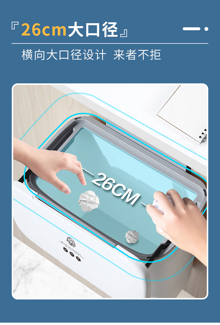Kitchen Wall-Mounted Trash Can Wholesale with Lid Domestic Toilet Creative Living Room Dust Basket + Garbage Bag Combination Kitchen Wall-Mounted Trash Can Wholesale with Lid Domestic Toilet Creative Living Room Dust Basket + Garbage Bag Combination