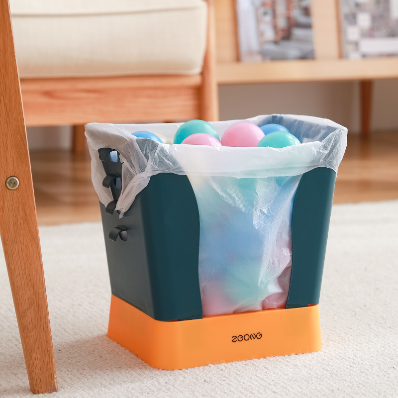 2022 Household Kitchen Trash Can Applicable to All Kinds of Household Garbage Bags Supermarket Shopping Bag Expansion Trash Can