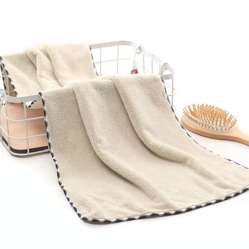 Coral velvet towel polyester brocade super absorbent lace hair towel bear towel gift 35*75 Coral velvet towel polyester brocade super absorbent lace hair towel bear towel gift 35*75
