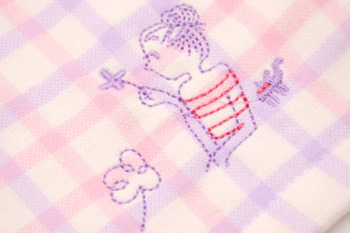 Double towel Scarf Cotton absorbent twistless towel embroidery towel girl children