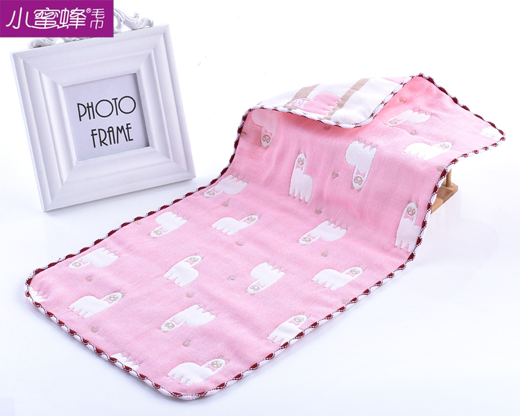 Six layers of multicolored cartoon towel small animal towel small bee towel