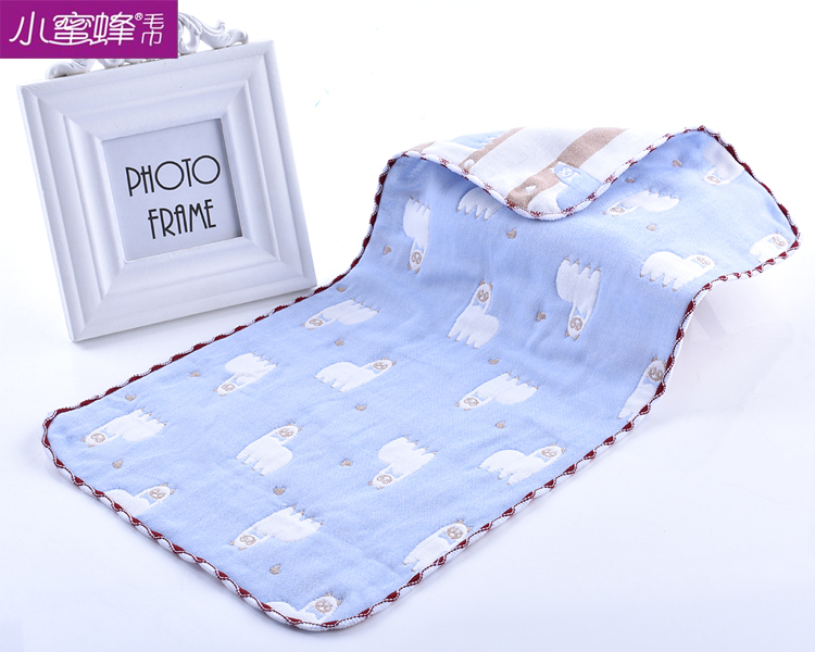 Six layers of multicolored cartoon towel small animal towel small bee towel