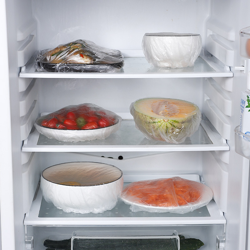 Plastic Wrap Cover Household Food Grade Refrigerator Lock Fresh Anti-Odor Gray Use Convenient Universal Retractable Fresh Cover Wholesale