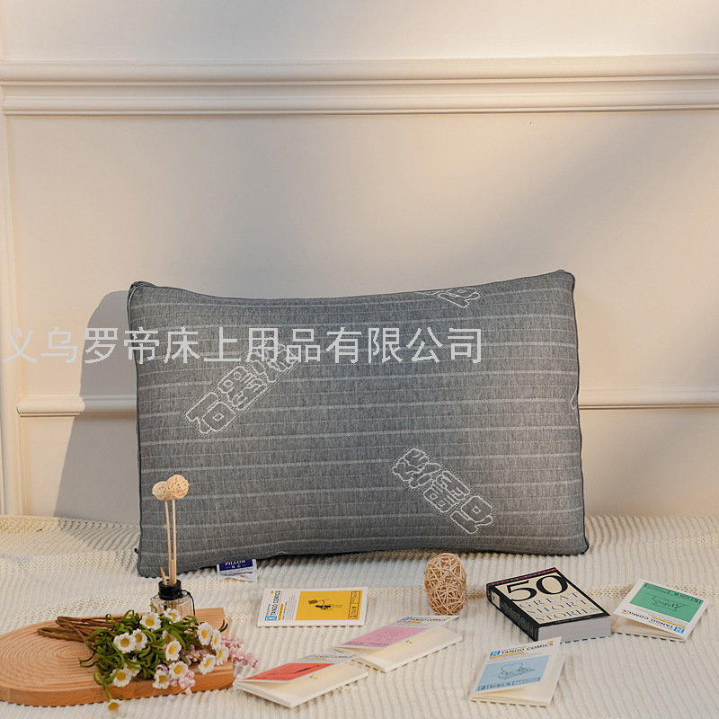 Graphene Hotel Single Double Pillow Student Dormitory Four Seasons Full Head Cervical Pillow Improve Sleeping Home Pillow Insert