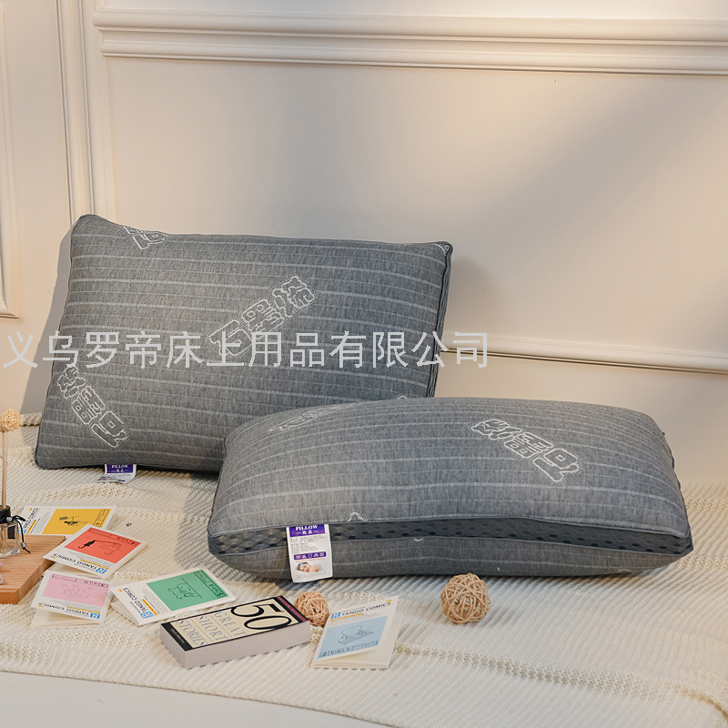 Graphene Hotel Single Double Pillow Student Dormitory Four Seasons Full Head Cervical Pillow Improve Sleeping Home Pillow Insert