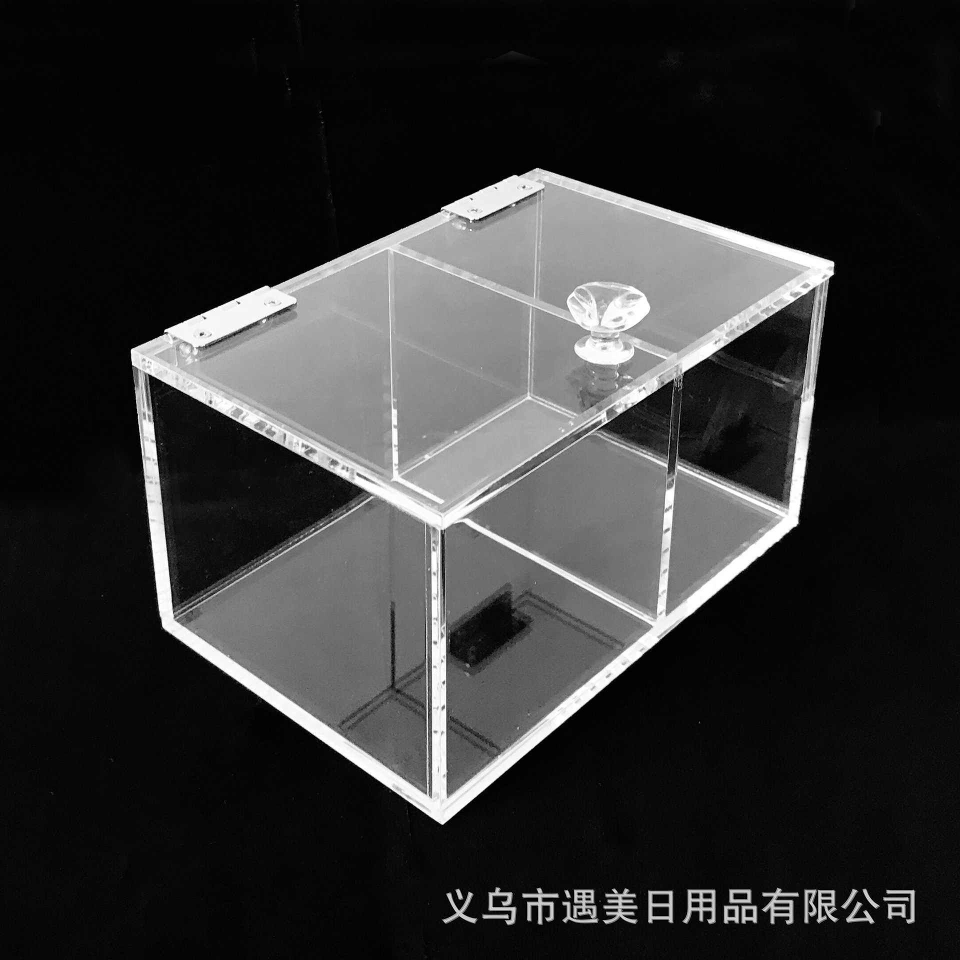 2020 New Acrylic Cotton Swab Storage Box Two Grid Transparent Tissue Box Factory Wholesale 2020 New Acrylic Cotton Swab Storage Box Two Grid Transparent Tissue Box Factory Wholesale