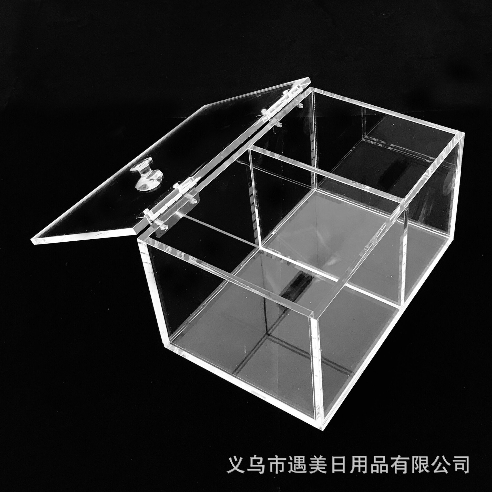 2020 New Acrylic Cotton Swab Storage Box Two Grid Transparent Tissue Box Factory Wholesale 2020 New Acrylic Cotton Swab Storage Box Two Grid Transparent Tissue Box Factory Wholesale