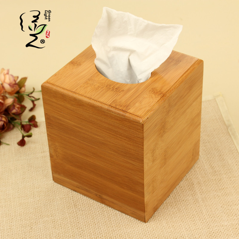 Square Wooden Tissue Box European-Style Creative Tissue Box/Tissue Dispenser Paper Tissue Box Wholesale