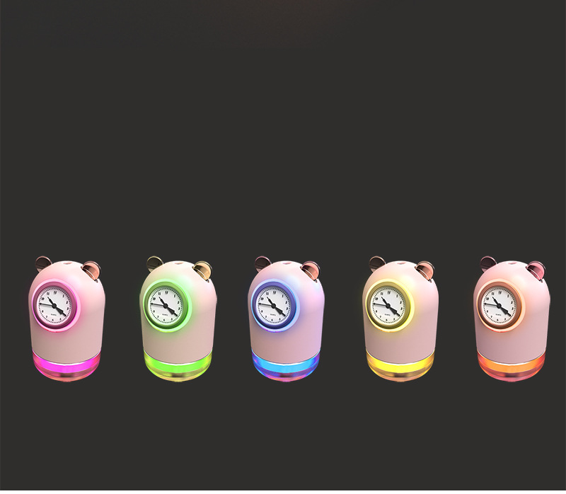Large Capacity Double Spray Clock Humidifier Mini Household Small Hydrating Mute Student Night Light USB Humidifier Large Capacity Double Spray Clock Humidifier Mini Household Small Hydrating Mute Student Night Light USB Humidifier
