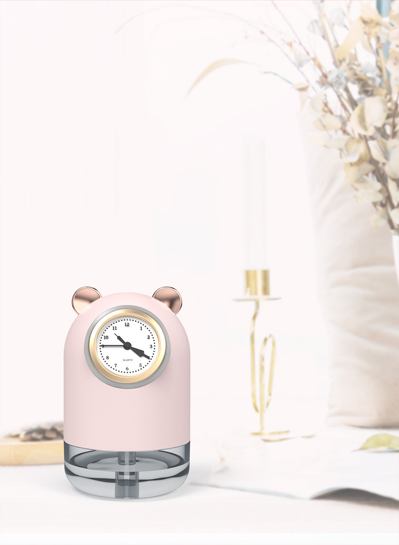 Large Capacity Double Spray Clock Humidifier Mini Household Small Hydrating Mute Student Night Light USB Humidifier Large Capacity Double Spray Clock Humidifier Mini Household Small Hydrating Mute Student Night Light USB Humidifier