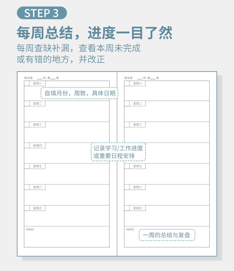 Nanguoshuxiang Daily Planner Schedule Book Todolist Self-Discipline Clock-in This Week Schedule This Time Management Nanguoshuxiang Daily Planner Schedule Book Todolist Self-Discipline Clock-in This Week Schedule This Time Management