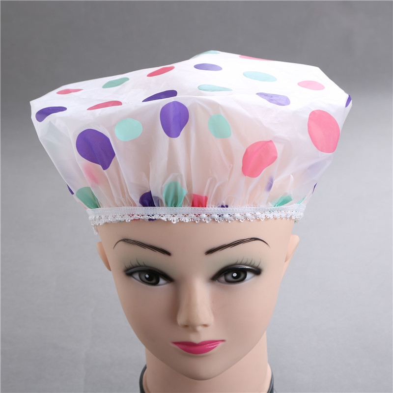 The lampblack cover Wash hair shower cap and lampblack cover wash hair shower cap