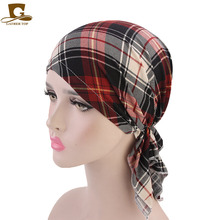 Adult Headscarf Artificial Silk Satin Nightcap Triangle Elastic Hat Women's Home Shower Cap Maternity Hat