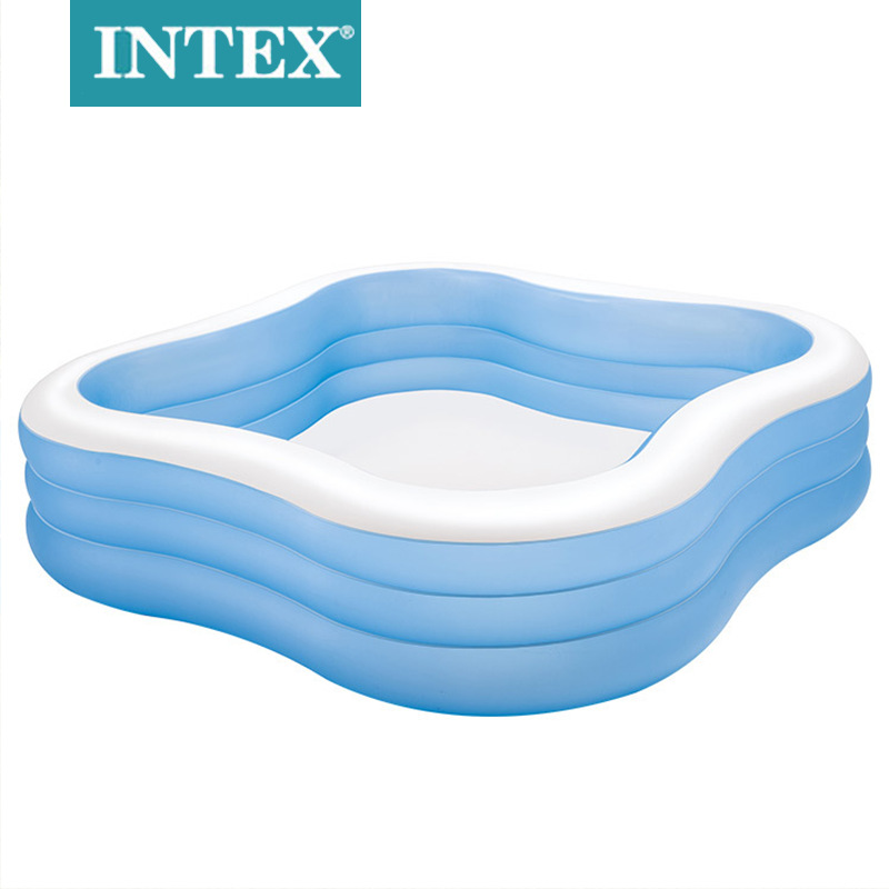 INTX Inflatable Pool Family Pool Plum-Shaped Pool Baby Children Bathtub Ocean Ball Pool 57495