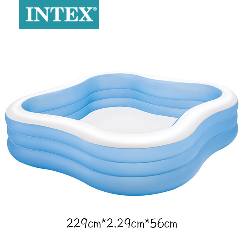 INTX Inflatable Pool Family Pool Plum-Shaped Pool Baby Children Bathtub Ocean Ball Pool 57495
