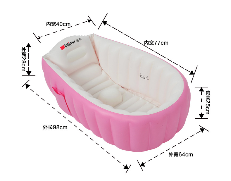 Yingtai Baby Bathtub Baby Inflatable Foldable Bath Bathtub Portable Children Bathtub Wash Ass Bathtub