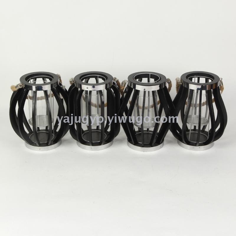 Wrought iron candlestick furnishing piece creative hollow-out windproof lamp retro European scented candle table furnishing piece metal Wrought iron candlestick furnishing piece creative hollow-out windproof lamp retro European scented candle table furnishing piece metal