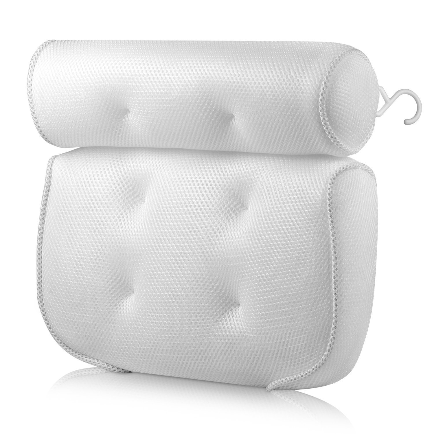 Bathroom Suction Cup Pillow 3D Mesh Bath Pillow Spa Pillow Bathtub Pillow Pillow Cross-Border Amazon