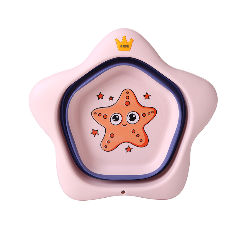 Children&#039;s Supplies Folding Basin Portable Newborn Infant Washbasin Baby Foot Washing Butt Plastic Bathtub
